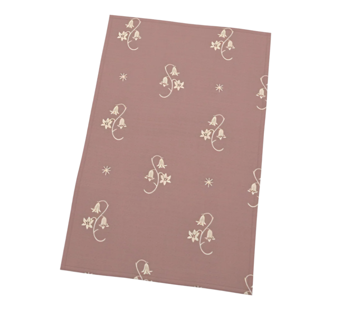 Tea Towel - Wild Bellflower in Mauve