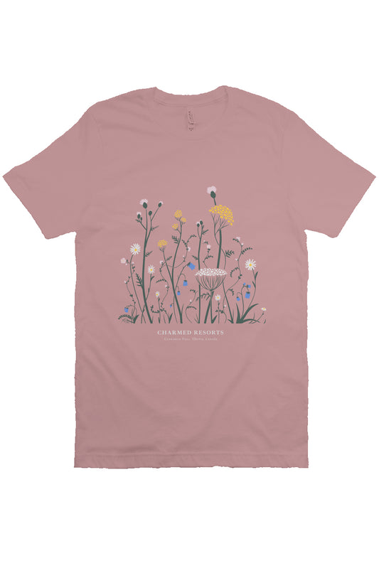 Charmed Wildflower Adult T-shirt orchid