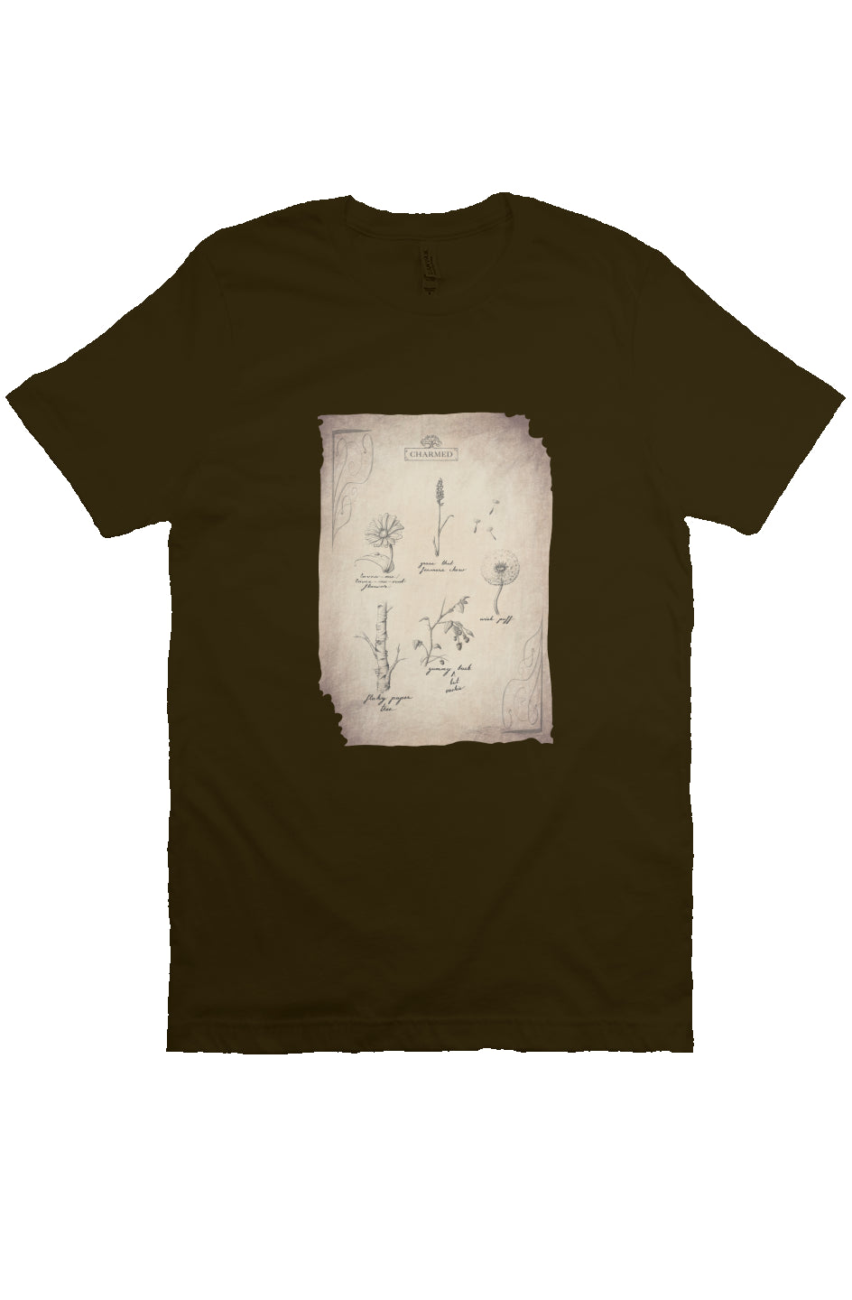 Field Guide Unisex Adult T-shirt brown