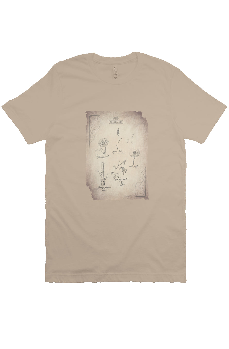 Field Guide Unisex Adult T-shirt tan