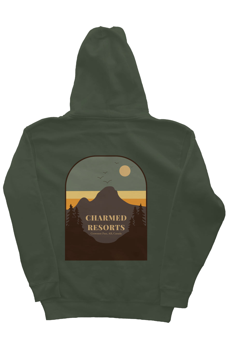 Charmed Mountains Hoodie green