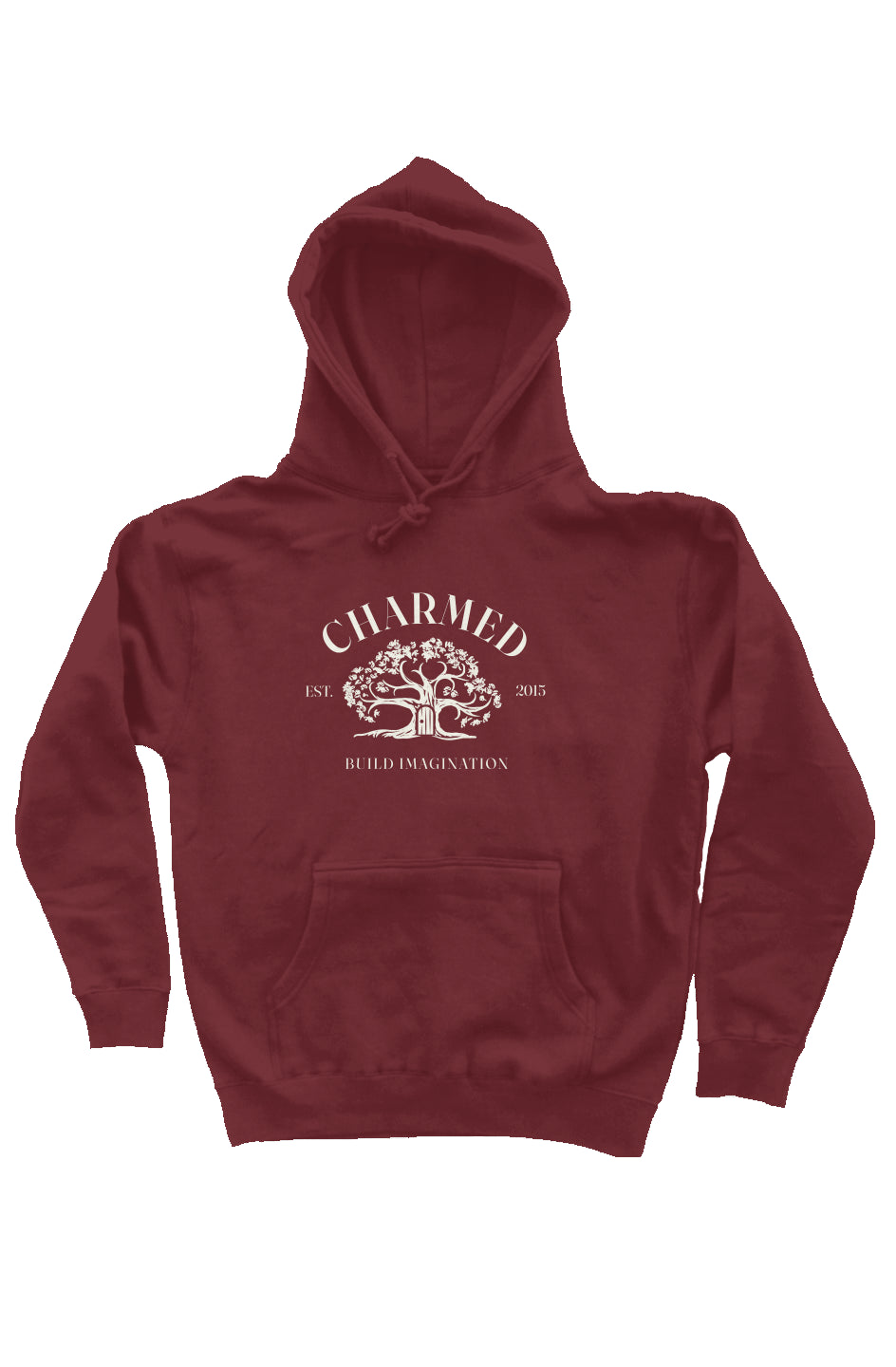 Est. hoodie Embroider maroon