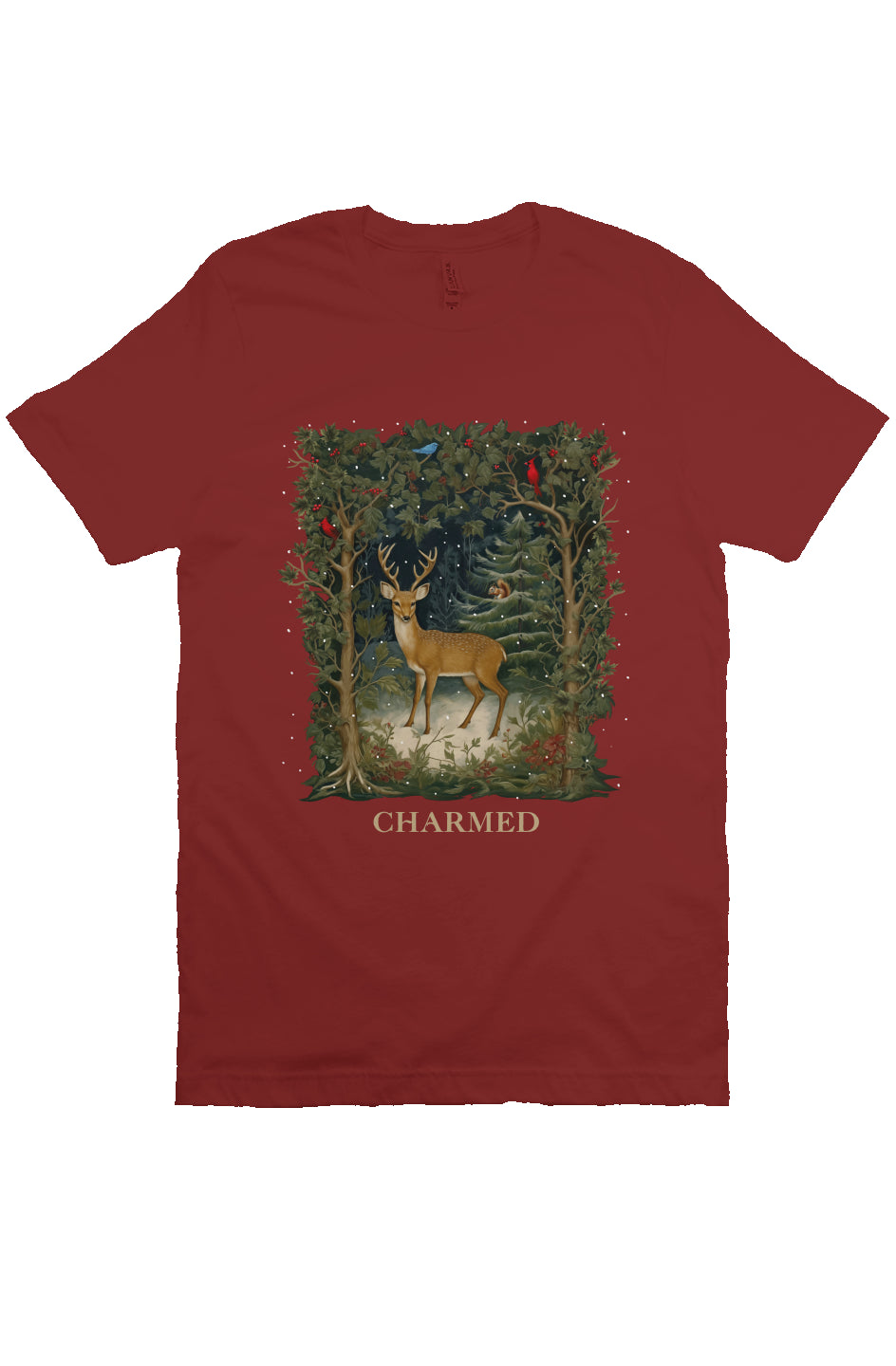 deer t-shirt red