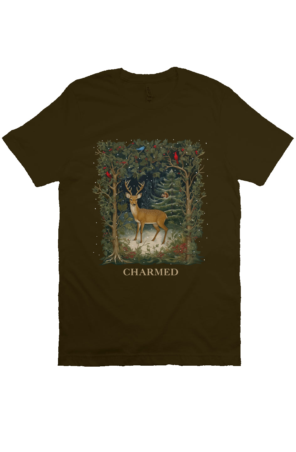 deer t-shirt brown