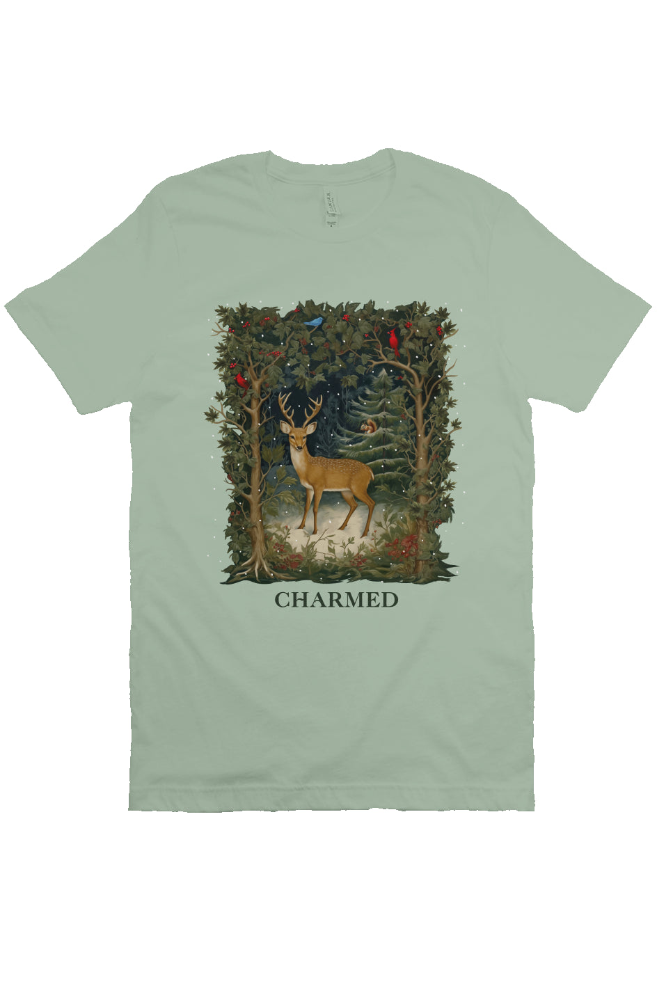 deer t-shirt sage