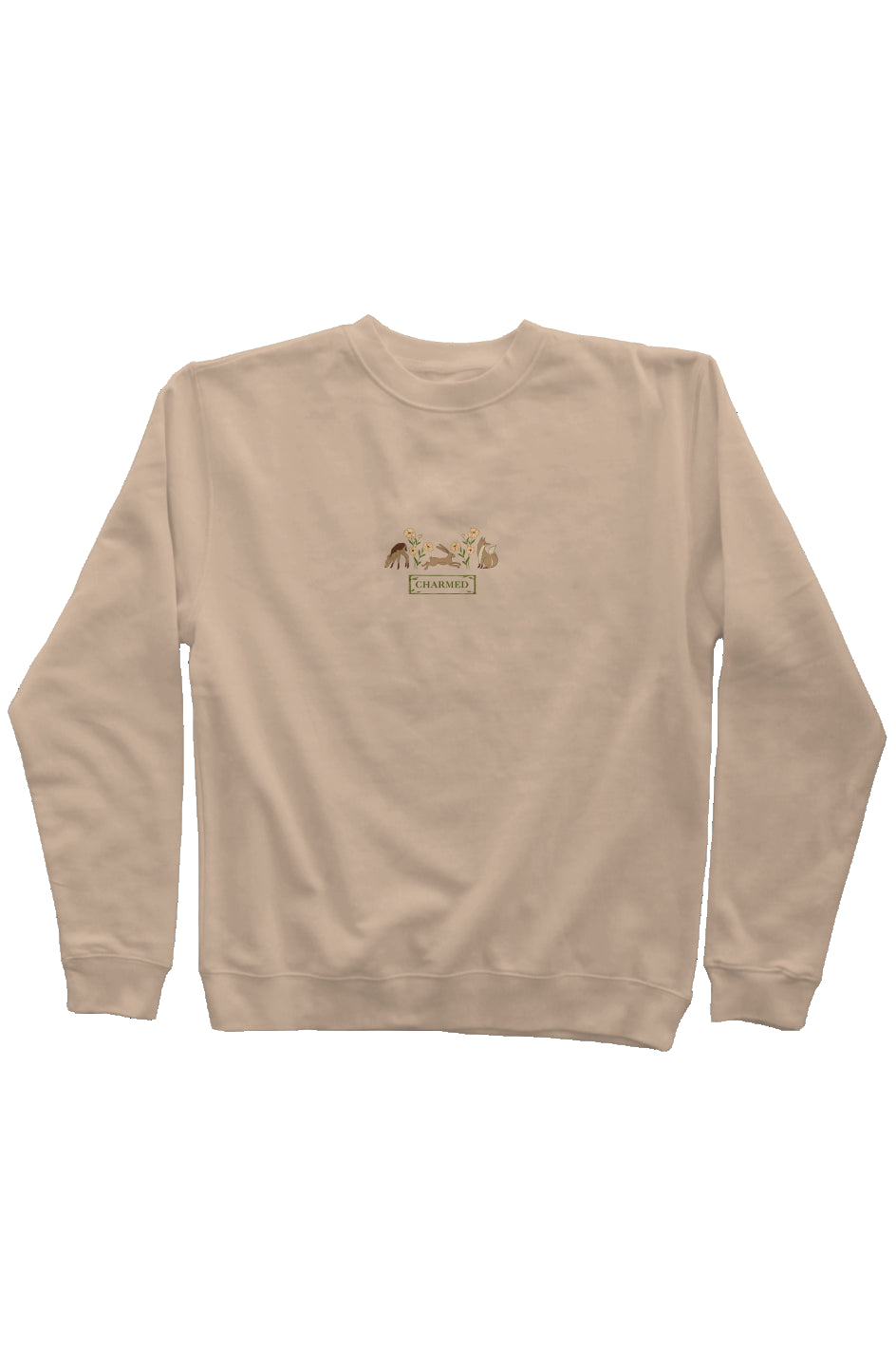 Woodland Animals Embroidered Crew