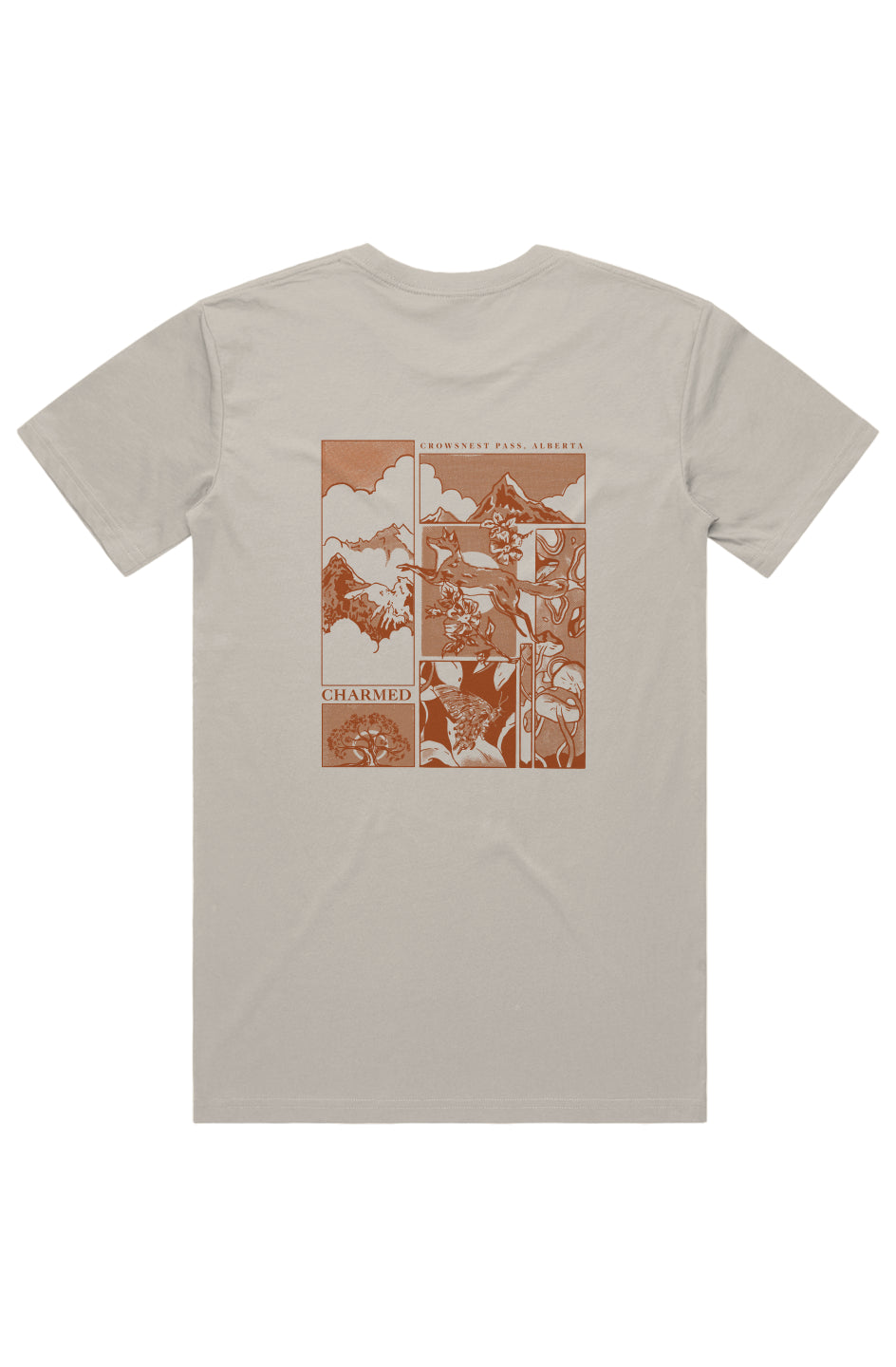 Charmed Fox Graphic Adult T-shirt (new)