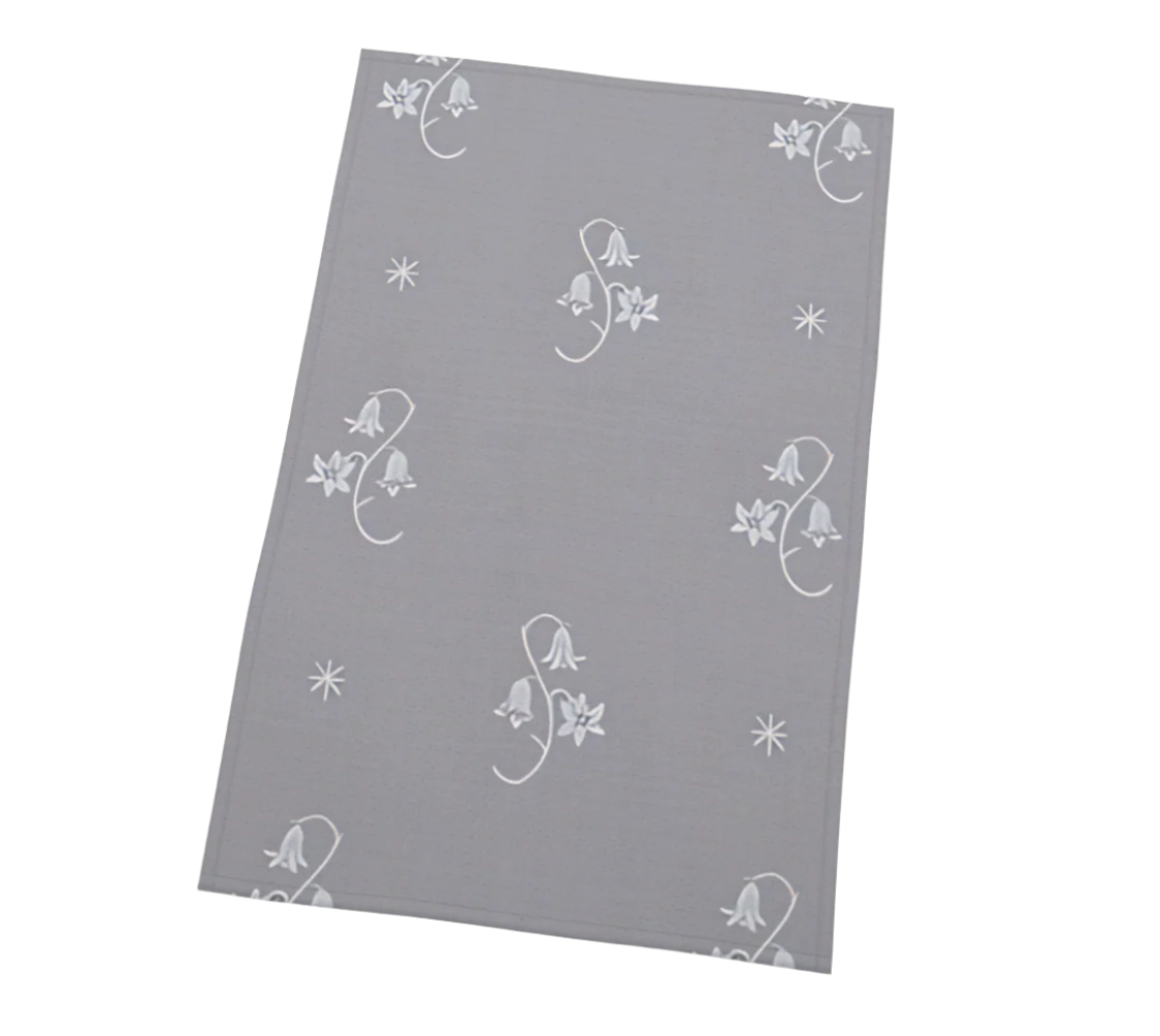 Tea Towel - Wild Bellflower in Periwinkle