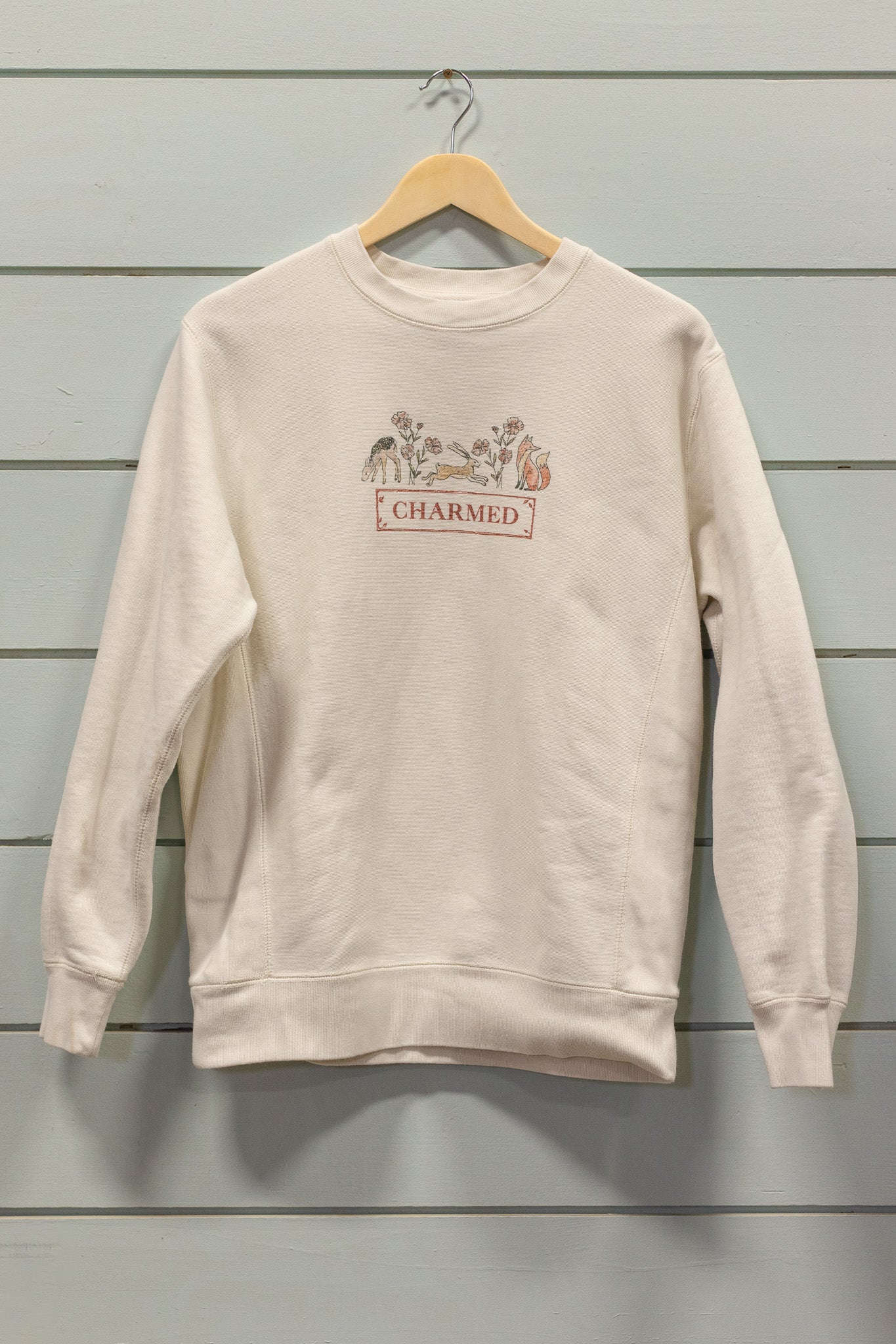 Charmed Woodland Animals Unisex Adult Crewneck