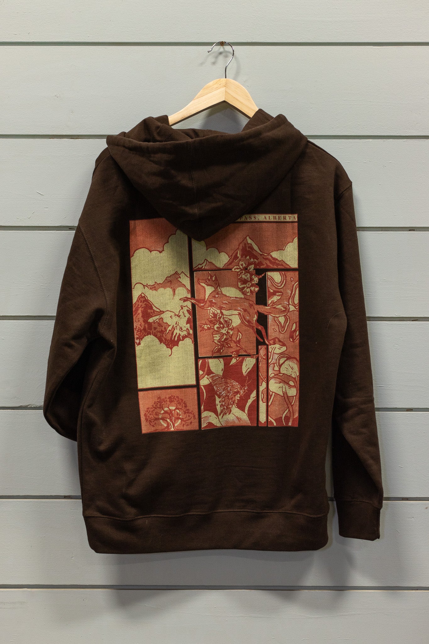 Charmed Fox Graphic Unisex Adult Hoodie Dark