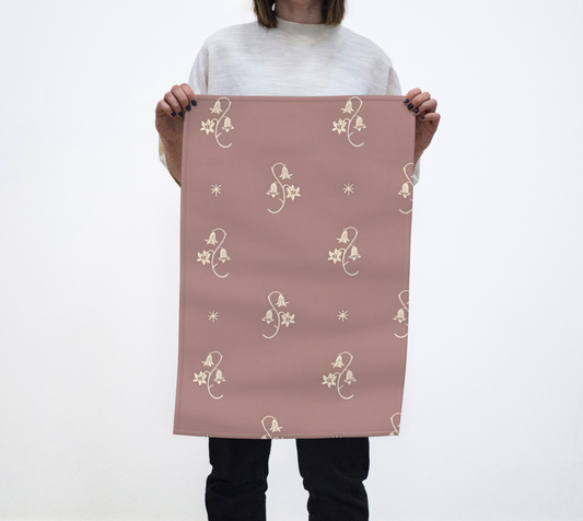 Tea Towel - Wild Bellflower in Mauve