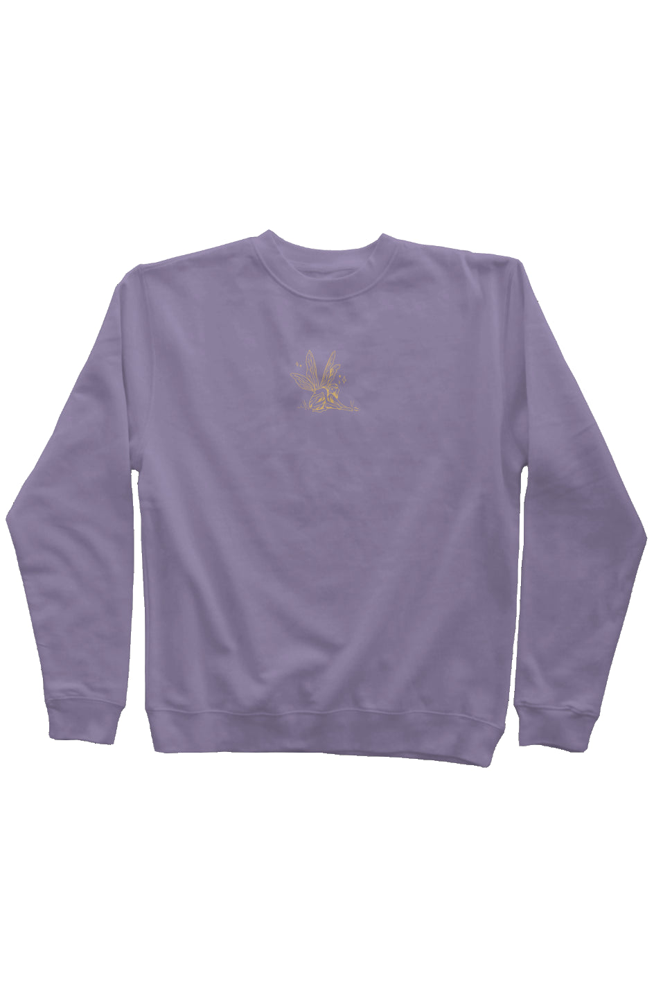 Tinkerbell Embroidered Crew plum