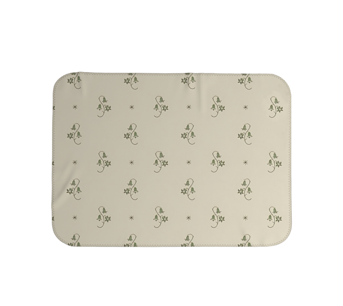 Blanket - Wild Bellflower in Taupe
