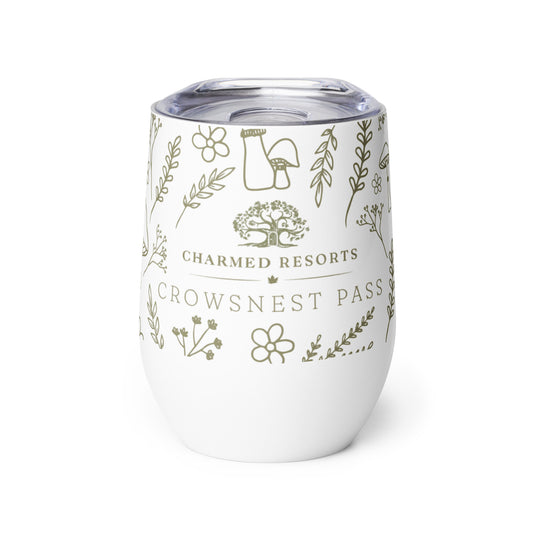 Tumbler Mushroom Outline Wine